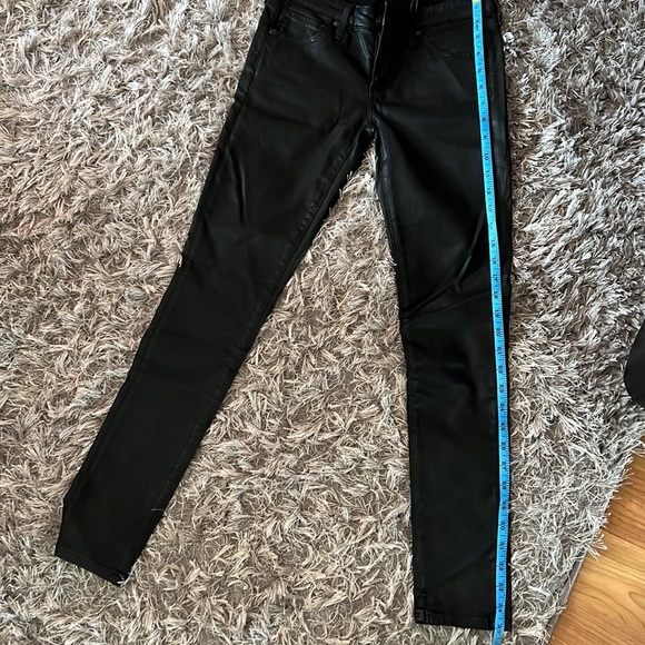 New with tags, never worn AG coated Jean (leather look) - Picture 6 of 7